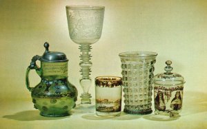 Vintage Postcard Corning Museum Of Glass German Glass Vessels Corning New York