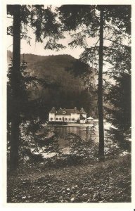 PC0038 romania harghita tusnad spa lacul ciucas lake villa hotel beach forest 