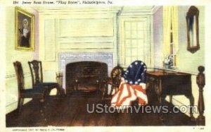 Betsy Ross house flag room - Philadelphia, Pennsylvania