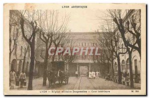 Old Postcard Lyon Lyon Artistic Military Hospital Desgenettes Inner Court