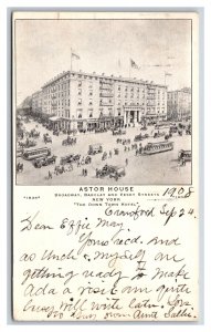 Astor House Hotel New York City NY NYC UDB Postcard V21