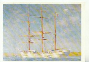 Sailing Postcard - The White Ship, Henry Scott Tuke Oil On Canvas Board - 20858A