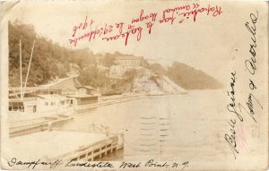 PC CPA US, NY, NEW YORK, LAKESIDE VIEW 1906, REAL PHOTO POSTCARD (b6849)