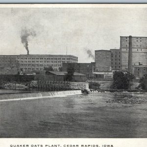 c1900s UDB Cedar Rapids, IA Quaker Oats Cereal Elevators Industrial Factory A200