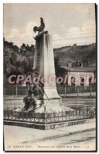 Postcard Old Bar Le Duc Monument Of The Children Of The Meuse