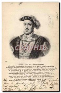 Old Postcard King Henry VIII d & # 39Angleterre