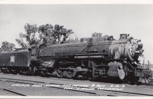 Postcard RPPC Railroad Chicago Rock Island + Pacific #3011