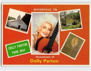 Postcard Greetings from the Hometown of Dolly Parton Sevierville Tennessee USA