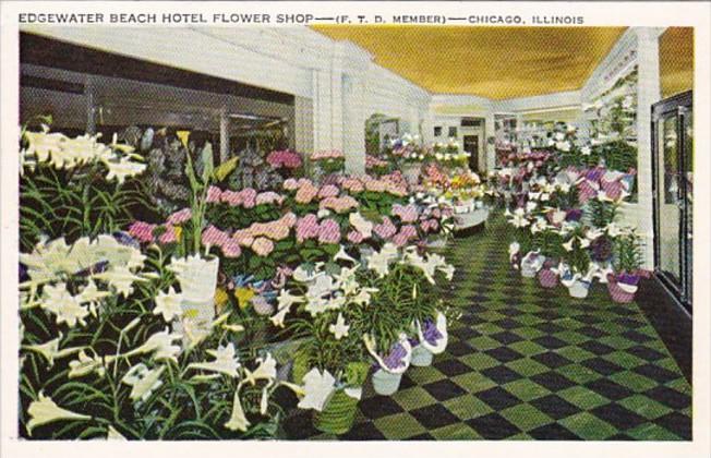 Illinois Chicago Edgewater Beach Hotel Flower Shop