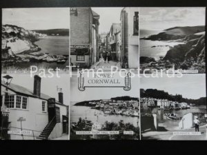 c1960 RP - FOWEY, Cornwall Multiview, Fore St., Custom House - ALL IMAGES SHOWN