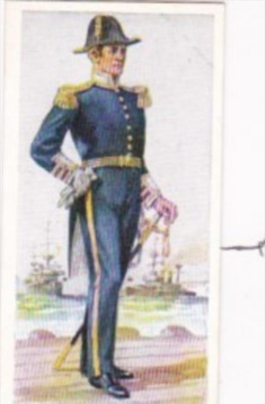 Carreras Vintage Cigarette Card Naval Uniforms No 42 Chief Engineer 1880