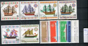 265154 BULGARIA 1980-781 year used stamps sets sailing ships