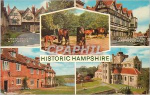 Postcard Modern Historic Winchester Hampshire Cheyney Court Queens House Sout...