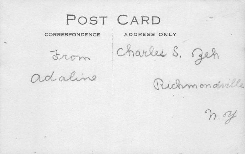 Richmondville New York ME Church Real Photo Vintage Postcard AA77549