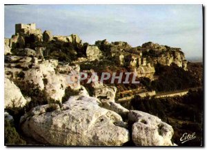 Postcard Modern Provence Bouches du Rhone Les Baux ruins recall the memory of...