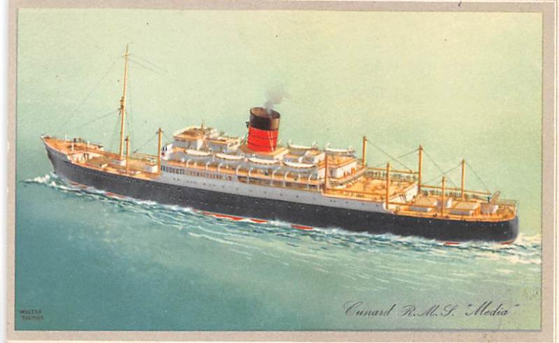 Cunard RMS Media Ship Unused 