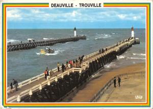 BT10918 Deauville trouville plage fleurie        France