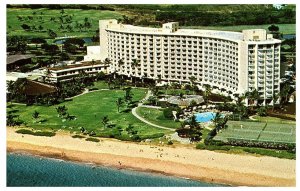 Aerial View Maui Surf Hotel Kaanapali Beach Maui Hawaii Postcard