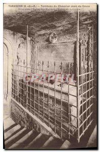 Old Postcard Tarascon B of A Tomb of the knight Jean de Cossa is in the churc...