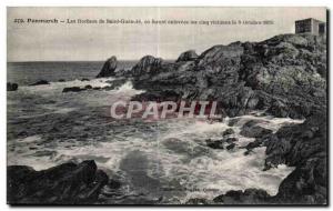 Old Postcard Les Rochers Penmarch Saint Guenole or were abducted the five vic...
