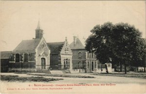 CPA ROYE Chapelle Notre-Dame de Paix Ecole des Garcons (807308)