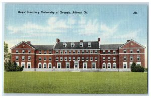 c1940s Boy's Dormitory University Of Georgia Athena Georgia GA Unposted Postcard