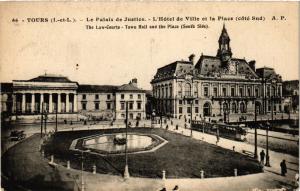 CPA TOURS -Le Palais de Justice - L'Hotel de Ville et la Place (298376)