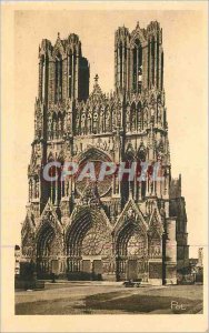 Old Postcard The City resurgent Reims Cathedral City History