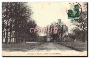 Old Postcard Field of Chaalis The Ruins of & # 39Abbaye