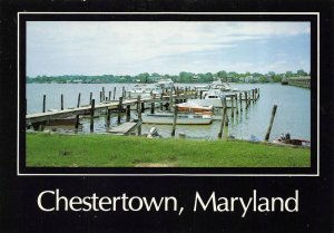 Chestertown, MD Maryland  SMALL BOAT DOCK VIEW  Kent County  4X6 Postcard