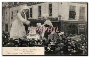 Old Postcard Chalon Sur Saone Dear Life Carnaval 1913 TOP