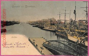 af8379 - GERMANY - Postcards VINTAGE POSTCARD - Greeting from Bremen - 1901-