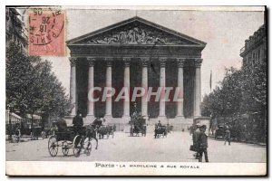 Postcard Old Paris La Madeleine and Rue Royale