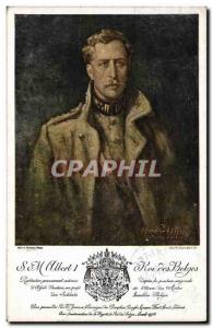 Old Postcard King of the Belgians Albert 1er