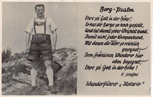 Germany - Man in National Costume - Berg Psalm postcard