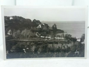 Vintage Rp Postcard Perros Guirec France Pointe Ouest de la Plage de Trestraou