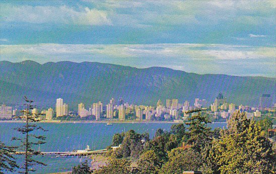 Canada English Bay Panoramic View Vancouver British Columbia