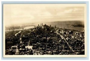 1930's RPPC View From Empire State Building NY Postcard F78 