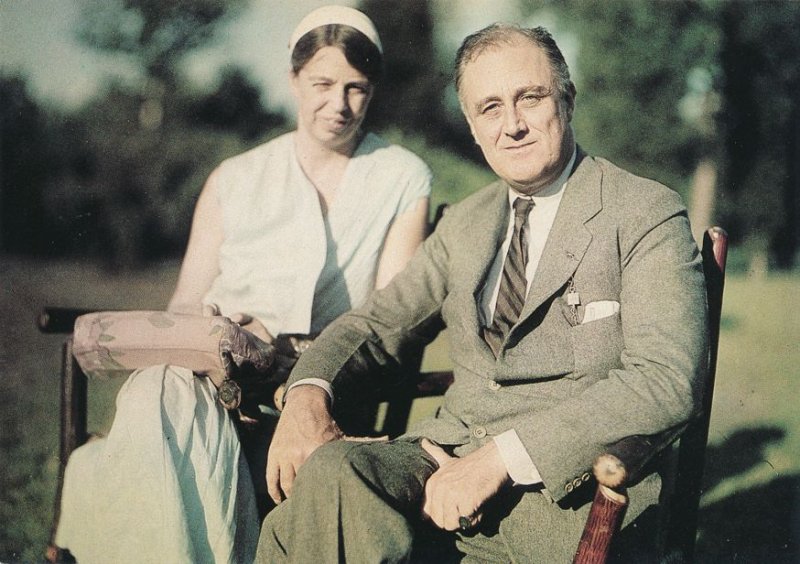 President Franklin Roosevelt and Eleanor Roosevelt