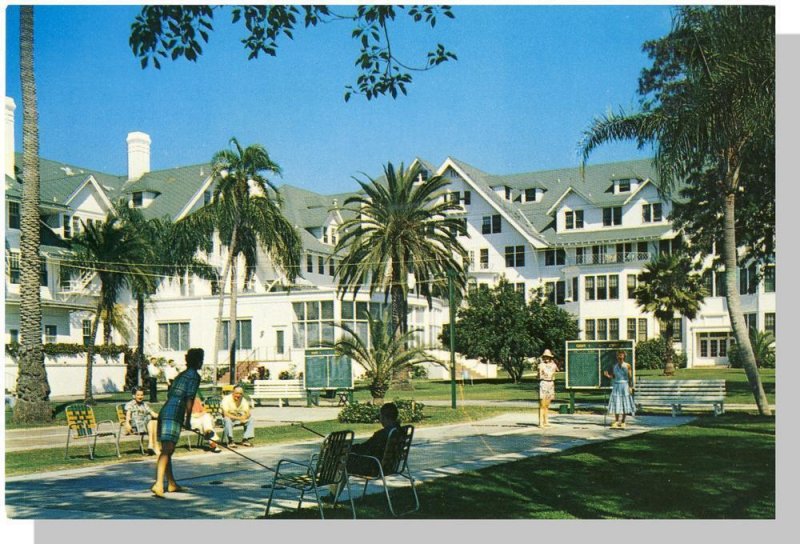 Clearwater, Florida/FL Postcard, Belleview Biltmore Hotel, Shuffleboard