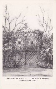 South Carolina Charleston Wrought Iron Gate 68 South Battery Artvue