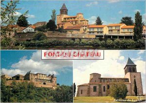 Modern Postcard Pont du Chateau (Puy de Dome) The Banks of the Allier Church ...