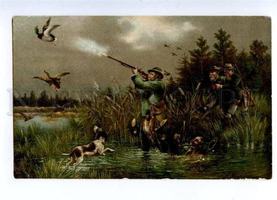 156969 Comic HUNT Hunter Gun DUCK POINTER SETTER by MULLER old