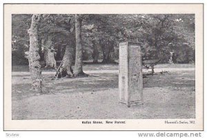 Rufus Stone, New Forest, Hampshire, England, UK, 1900-1910s