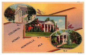 Postcard HOUSE SCENE Huntsville Alabama AL AP4807