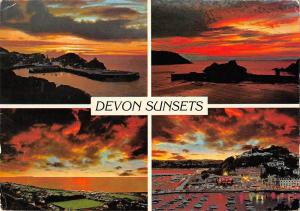 B97373 devon sunset  uk