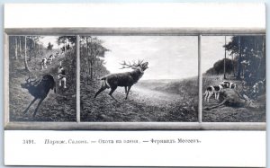 Postcard - Deer hunting By Fernando Messep, Salon - Paris, France