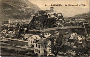 CPA Lourdes Le Chateau et la Ville (993376)