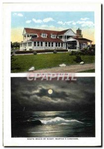Postcard Old Oak Bluffs Country Club South Beach By Night & # 39s Martha Vine...