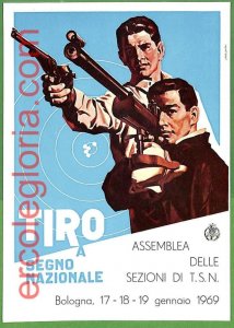 ah2681 - ITALIA - VINTAGE POSTCARD Cartolina - BOLOGNA Shooting TIRO AL SEGNO-